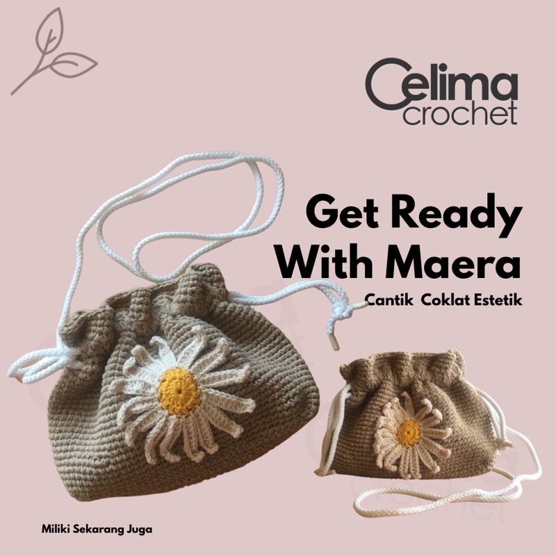 Tas Selempang Rajut Crochet Daisy Maera