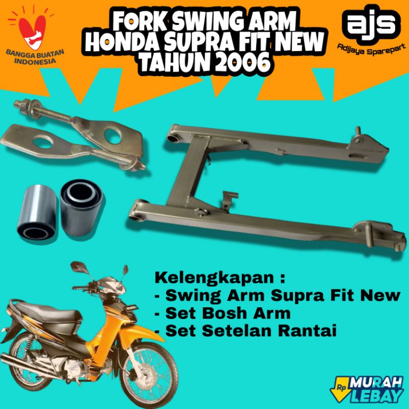 Fullset Full Set Fork Swing Arm Arem Lengan Ayun Variasi Motor Honda Supra x 125 Fit New Fit s Fit J