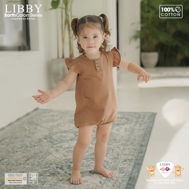 LIBBY Ivy RUFFLE Jumper 0-2 Tahun EARTH COLORS