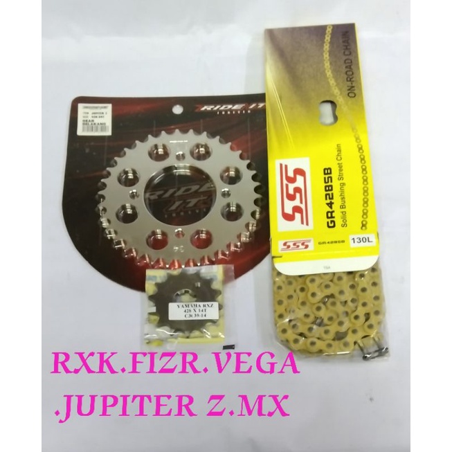 GEAR GIR SET SSS 428 RX-KINGNG FIZR RXZ JUPITER MX OLD/NEW VEGA LAMA/R JUPITER Z BURHAN