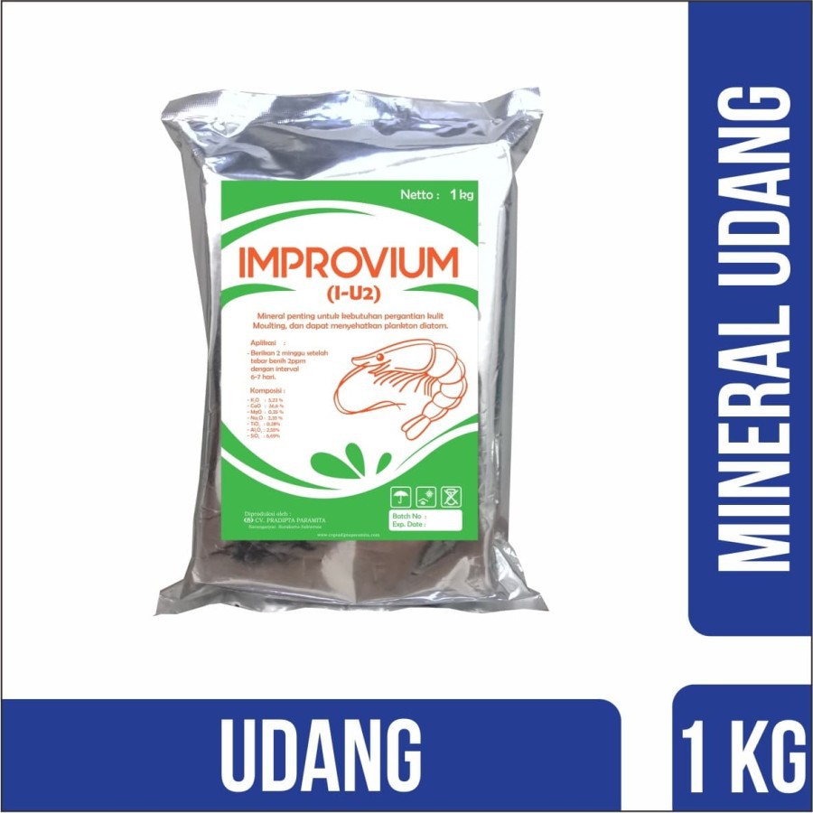 

Silahkan Order|Improvium Udang (IU 2) - Mineral mempercepat moulting/molting - 1 KG