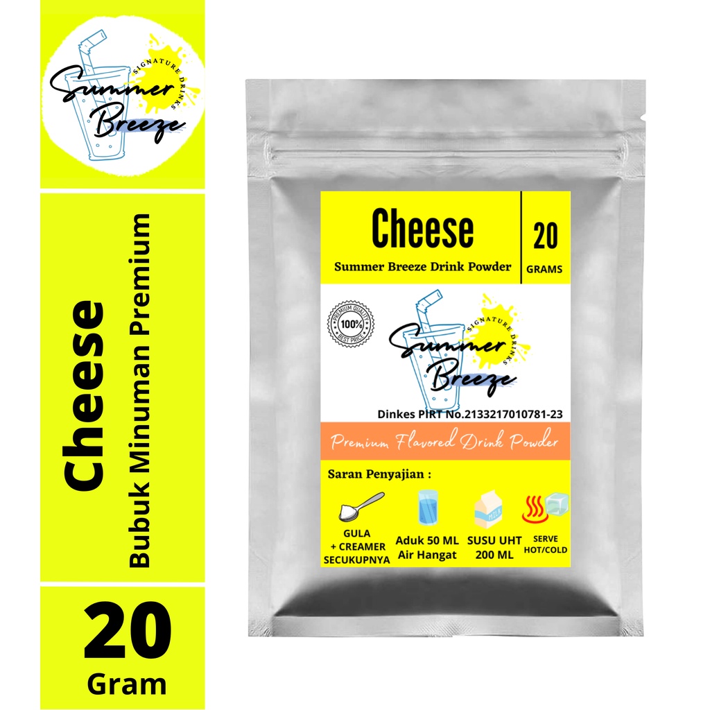 Bubuk Minuman Premium Plain Rasa Cheese Merk Summer Breeze Drink Semua Rasa Drink Powder Sachet 20gr