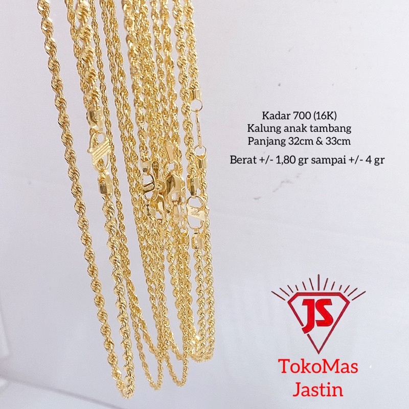 KALUNG ANAK MODEL TAMBANG KADAR 700/16K