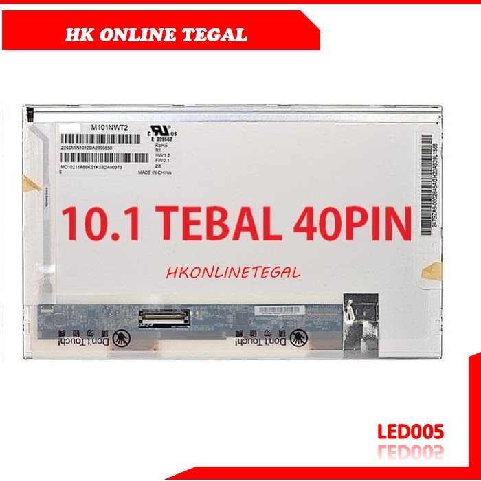 Layar LED LCD LCD LED Acer Aspire One 531 AO531h 531h 522 AO522