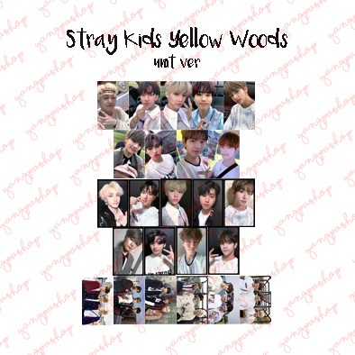[READY / SET] STRAY KIDS YELLOW WOOD SKZZ PHOTOCARD FAN MADE UNOFFICIAL SK YANGPASHOP  SK SKZ BANGCH