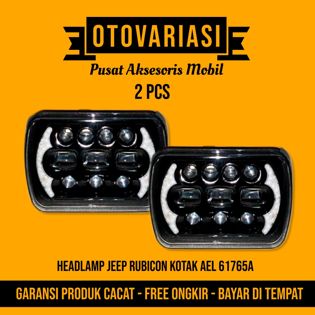 Lampu Tembak Sorot Kabut Work LED Light Foglamp Fog Lamp Head Lamp Hedlamp Universal Mobil Jeep Rubi