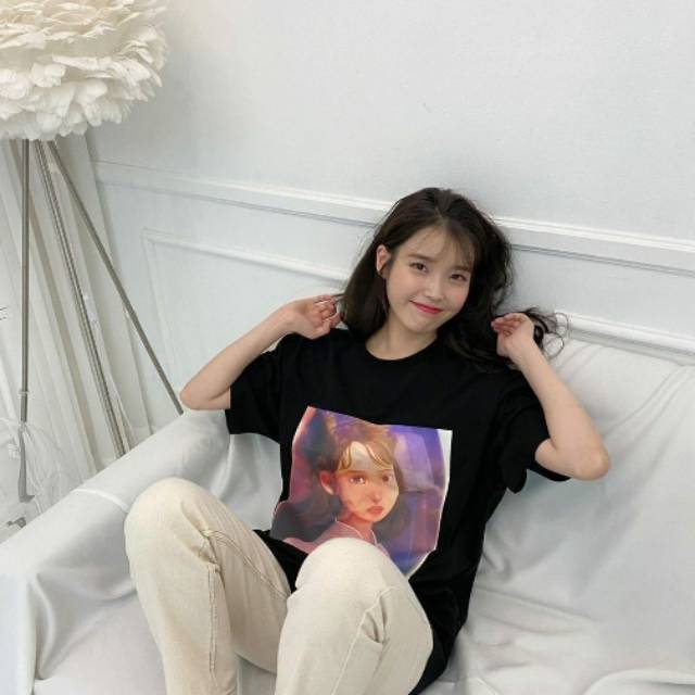 Kaos IU eight t-shirt chibi iu kpop