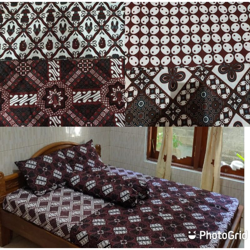 SPREI FULL BATIK SOLO PREMIUM HALUS 120 160 180 200 TINGGI 30CM
