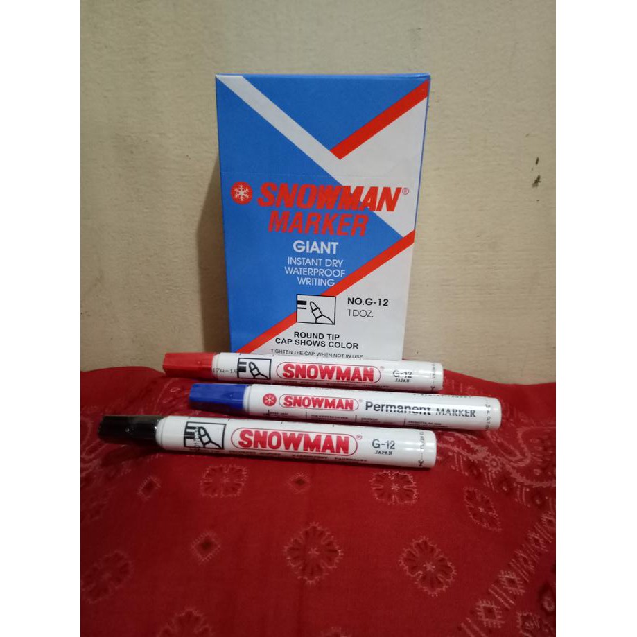 

Spidol Snowman Permanent Marker G-12