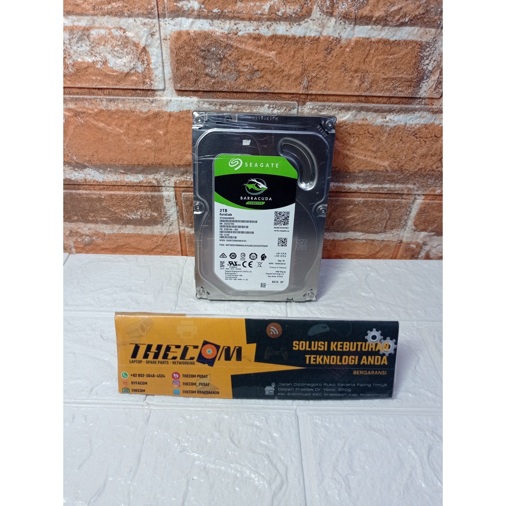 Harddisk Seagate 2TB Internal PC 3,5"