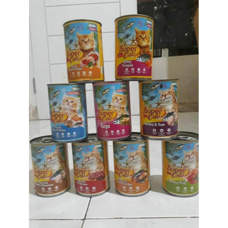 NEW Super Cat supercat cat food 400 gr 400 gram 400gr ...