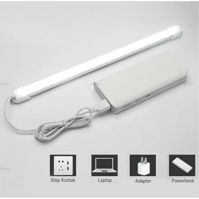 Lampu LED Neon USB Powered 5Watt 30cm MagicLamo Tanpa Saklar