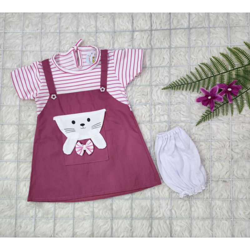 baju bayi perempuan  set dress baby girl