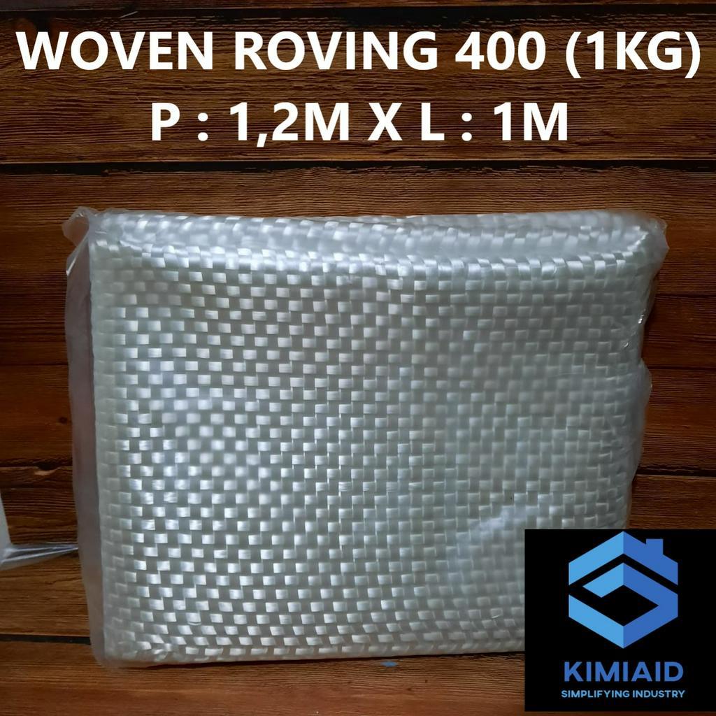 Woven Roving 800 - WR 800 Fiberglass Kain Mat -  Penambal Bocor - Fiberglass - Resin Bening - Epoxy