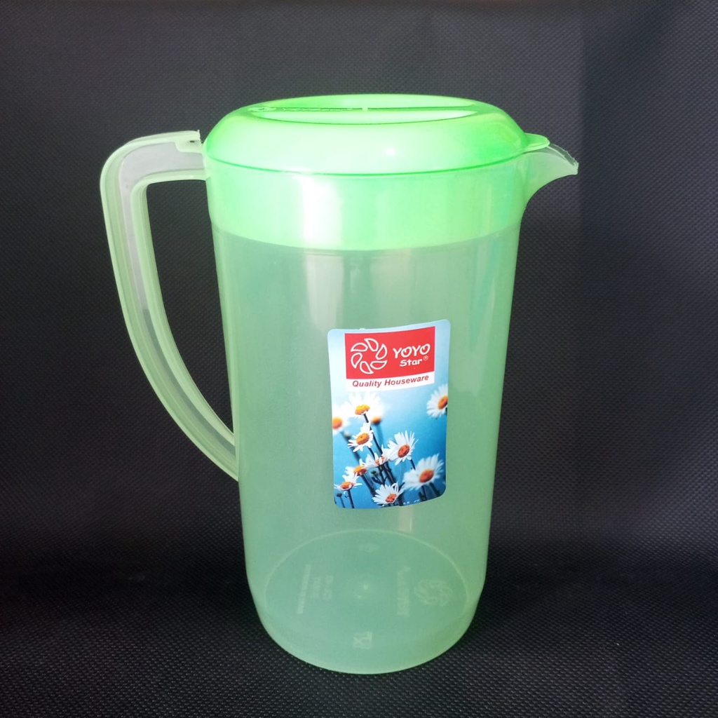 teko yoyo star 1,4 liter plastik / teko air cantik plastik warna