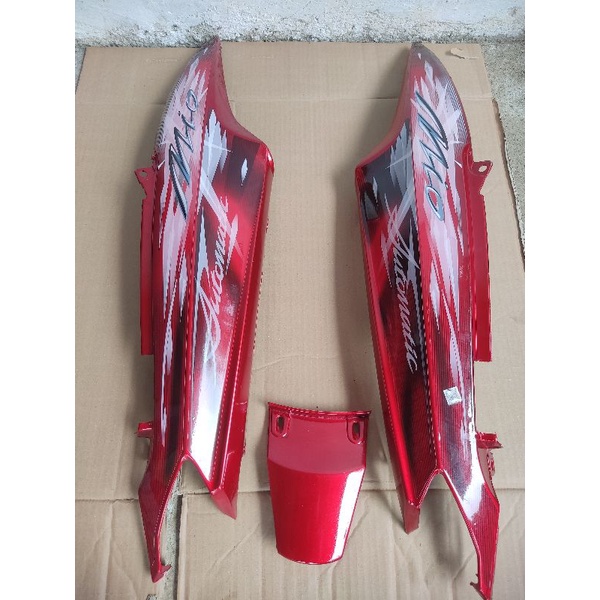 PAKET BODY BELAKANG MIO SMILE MERAH MAROON + STRIPING 2009