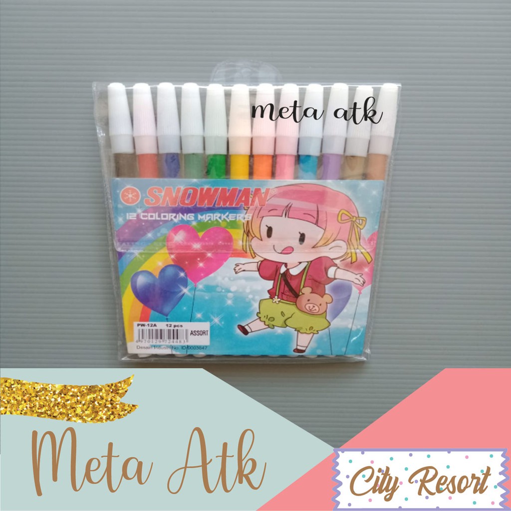 

Spidol Snowman 12 Warna