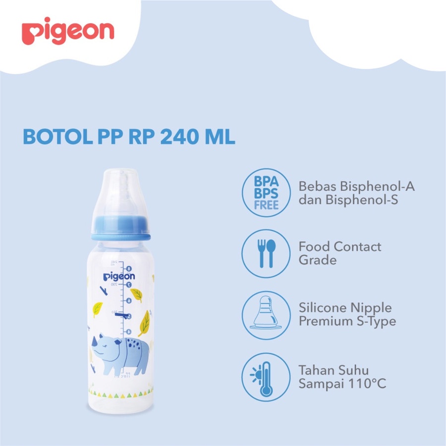 Pigeon Bottle Flexible Slim Neck PP RP 240 ML