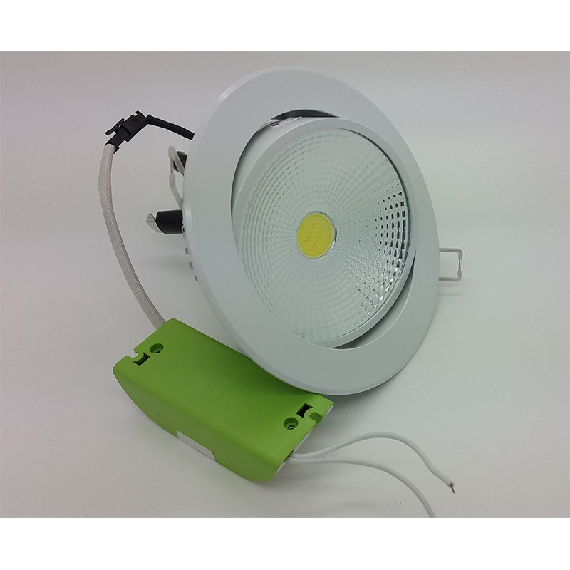 Lampu Ceiling Downlight LED COB 10 watt Adjustable ( Warm White )