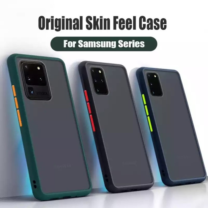 Samsung Galaxy M12 M12F7 Case Aero Matte Original Cover Hard Soft Case