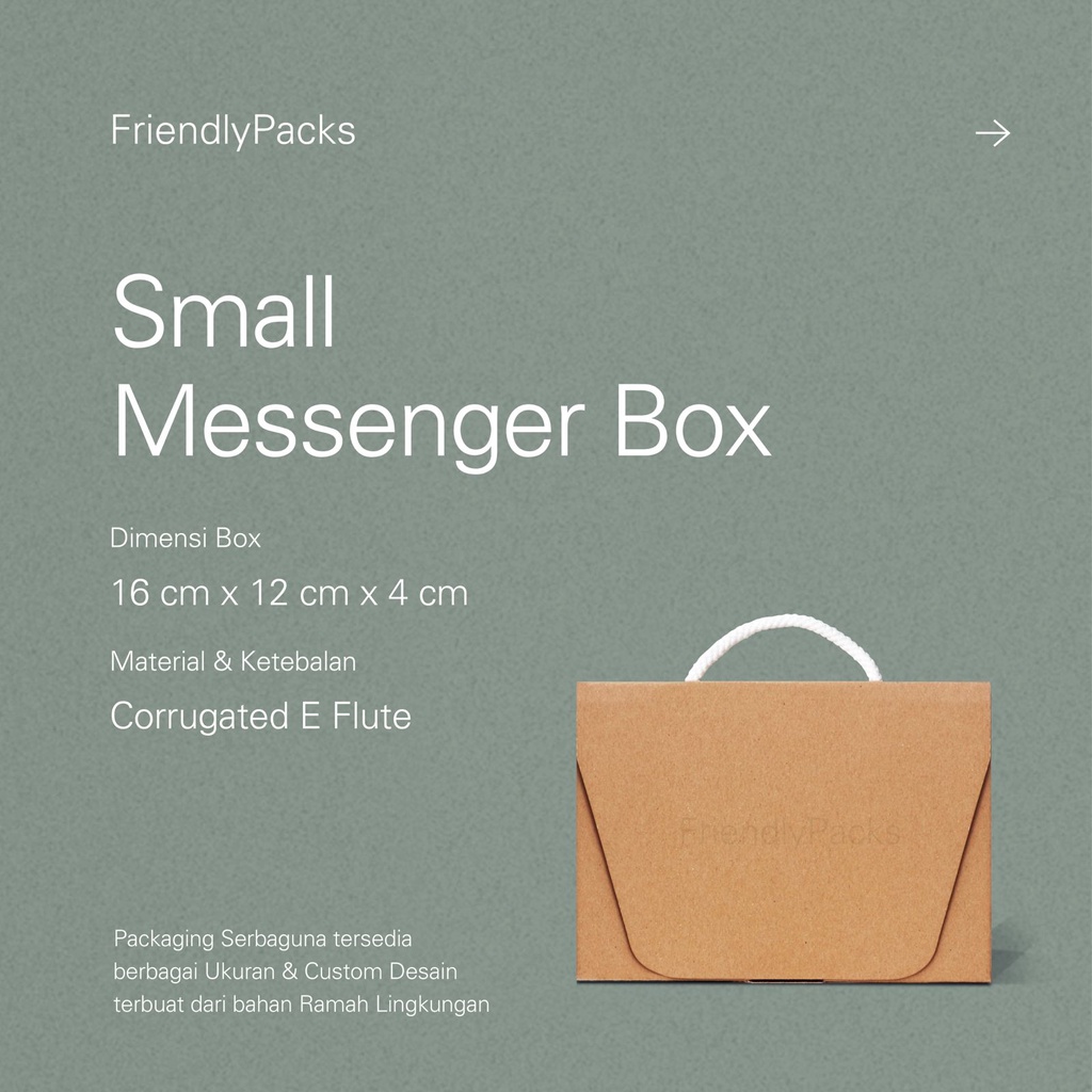

Messenger Box Packaging Corrugated / Kotak Hampers Notes