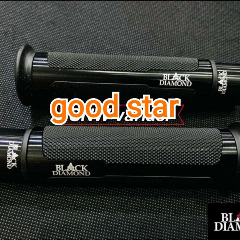 Handgrip Black Dimond Universal Plus Jalu Stang Bar End Handfat Hanfat Semua Motor