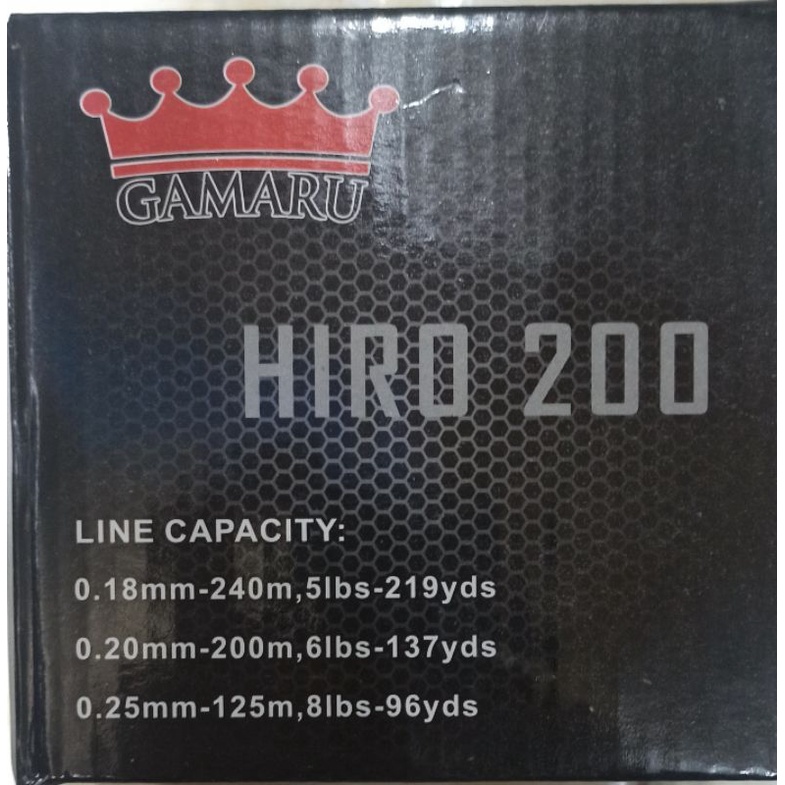 REEL GAMARU HIRO 8BALL BEARING (FREE HANDLE) SPOOL ALUMUNIUM REEL PANCING TERLARIS