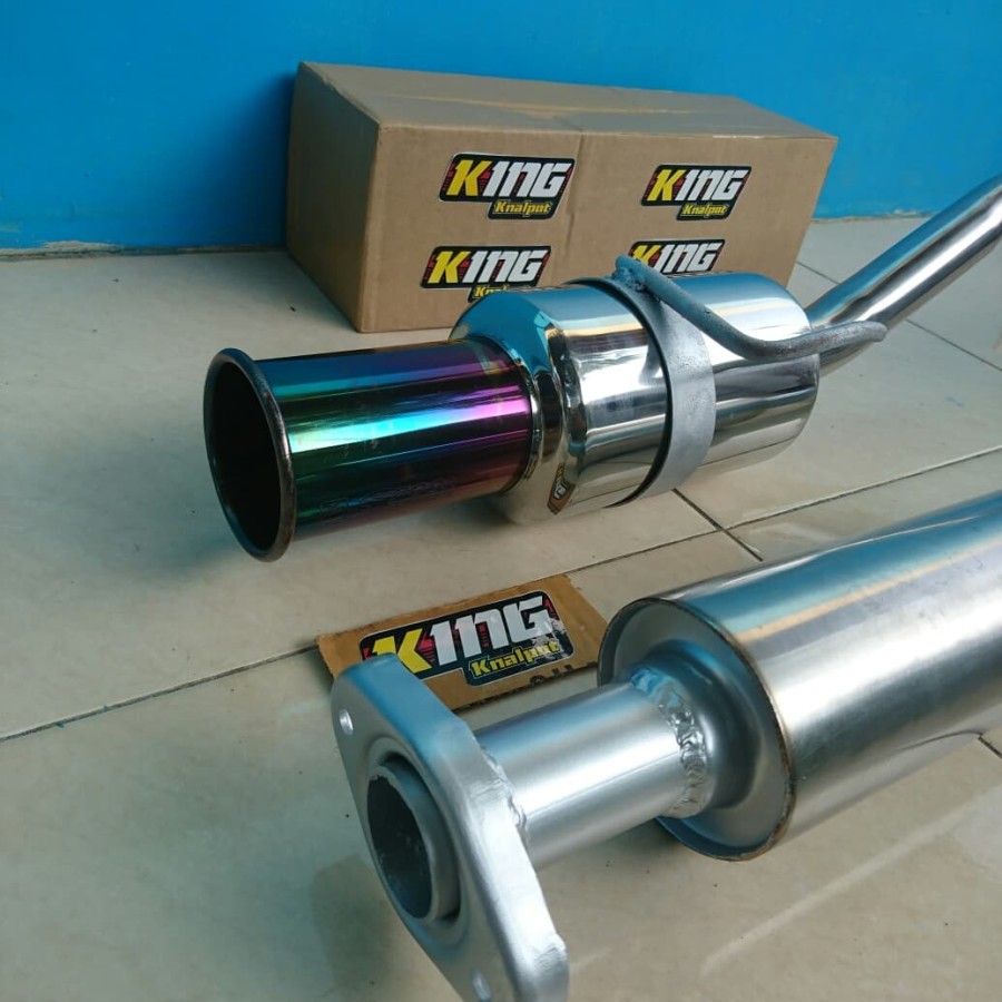 Knalpot mobil Avanza bolt on Avanza mufler Spoon lengkap Resonator