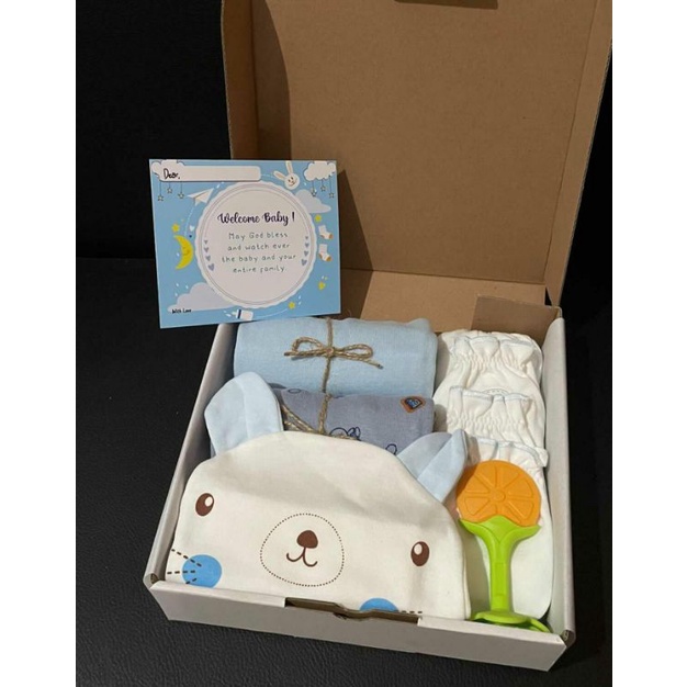Hampers Bayi | Hampers Baby Newborn | Kado Bayi | Hampers bayi Perempuan | Hampers Bayi laki laki | Gift set baby | Kado lahiran | Kado bayi perempuan | Kado bayi laki laki | Gift set bayi | Gift set baby boy | Gift set baby Girl | Kado Lahiran-Gift set 3 - Boy