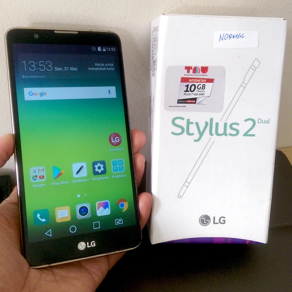 LG Stylus 2 LTE 4G Dual Sim RAM 2 GB Ex Garansi Resmi LG Indonesia