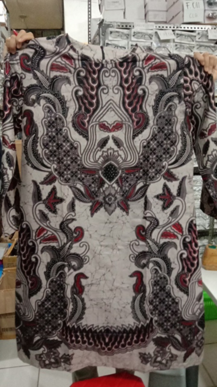 Terlaris Serut Genes Jelita Tunic Navbor Yelbor Whitbor Creambor Tunik Batik Modern Hrb030 Dolbi Dob