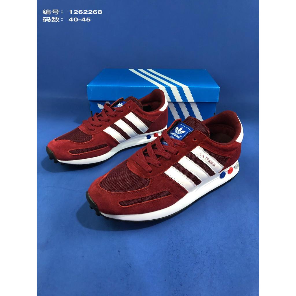  Sepatu  Sneakers Pria Model  Adidas  LA Trainer High Quality 