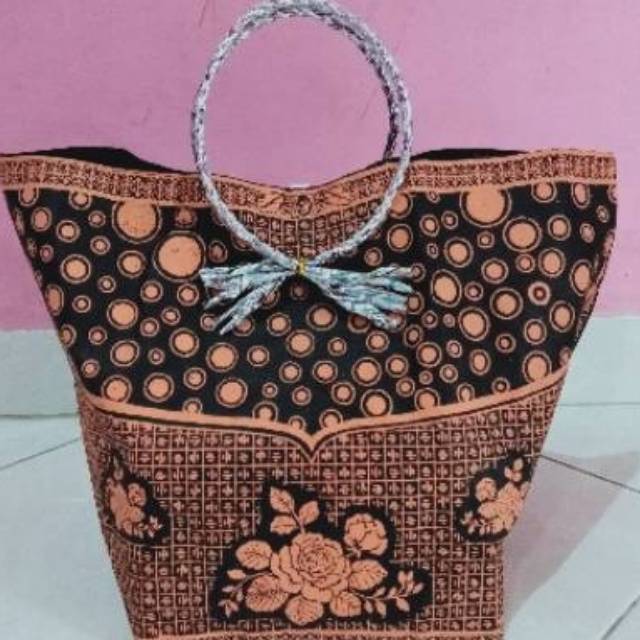 Tas hajatan batik elegan tali bulat spund bond mewah 22