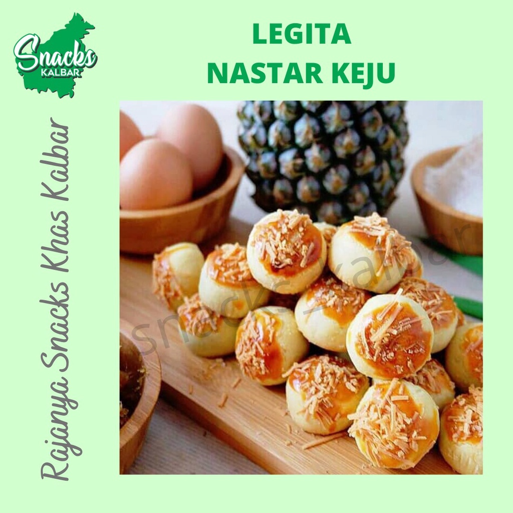 

LeGita Cakes Nastar Keju / Kue Kering Nastar Keju Premium Khas Pontianak