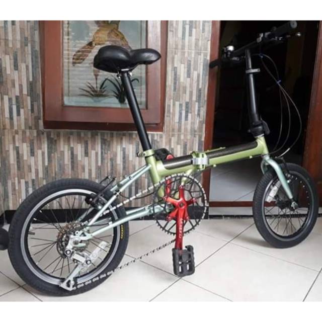 SEPEDA LIPAT ELEMENT FULL UPGRADE 16" - SELI DAHON FNHON PACIFIC