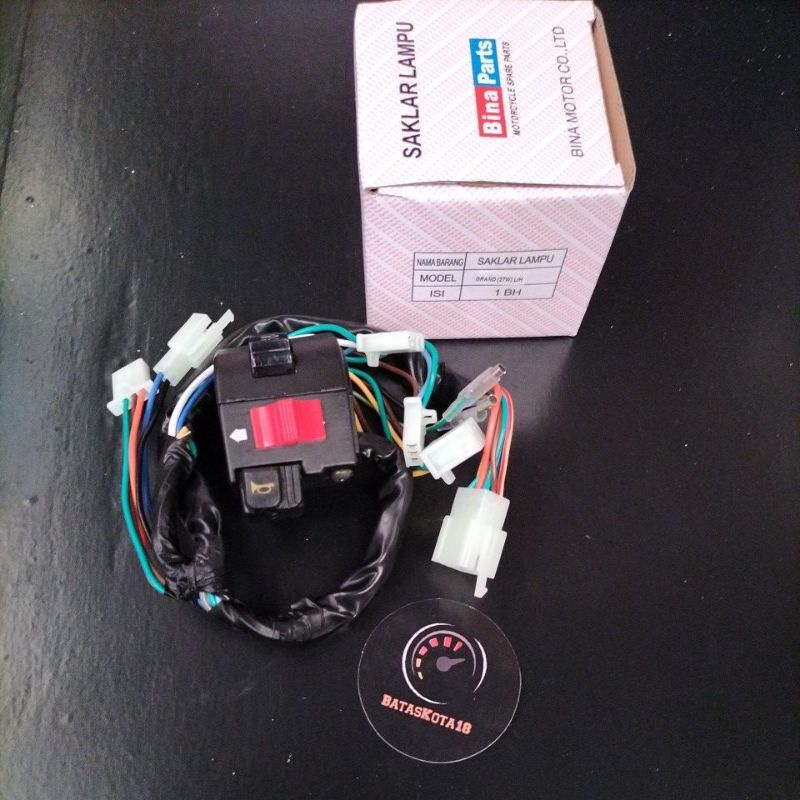 saklar lampu kiri Astrea grand ( bahan babet/besi) binapart