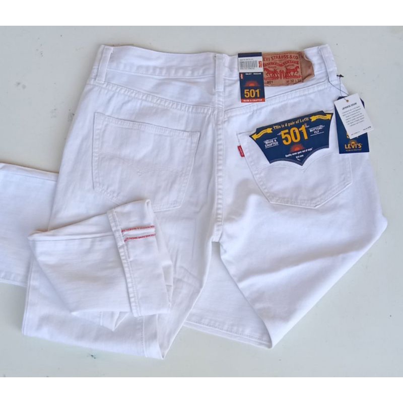 CELANA PANJANG LEVIS PRIA WARNA PUTIH TERBARU DAN TERLARIS