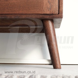 Red Sun Rak  Sepatu Minimalis  Rak  Terbaru Sudut  Natural kayu  Mahoni Solid Furniture Jepara 