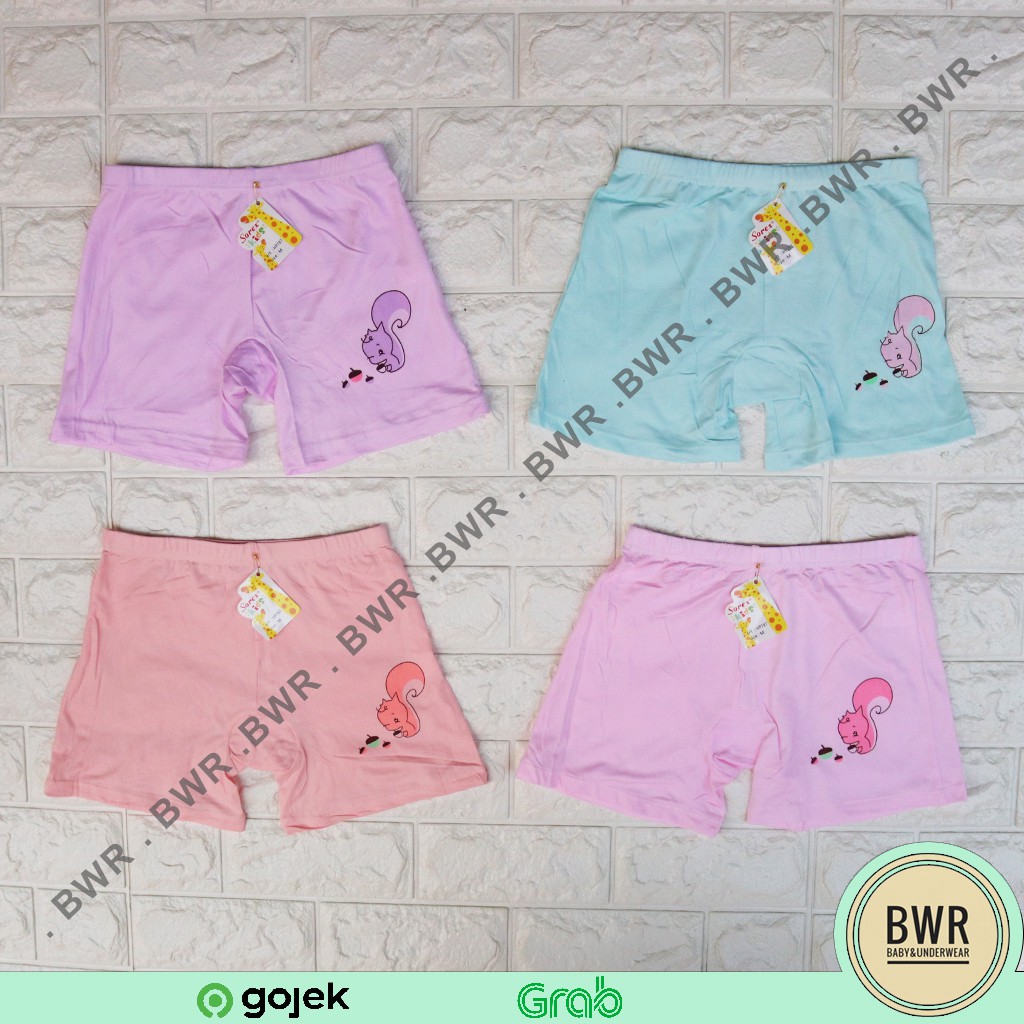 [ 6pc ] CD Boxer Sorex HP 787 -1 / Celana Dalam Boxer Anak Perempuan Motif Random | Bwr