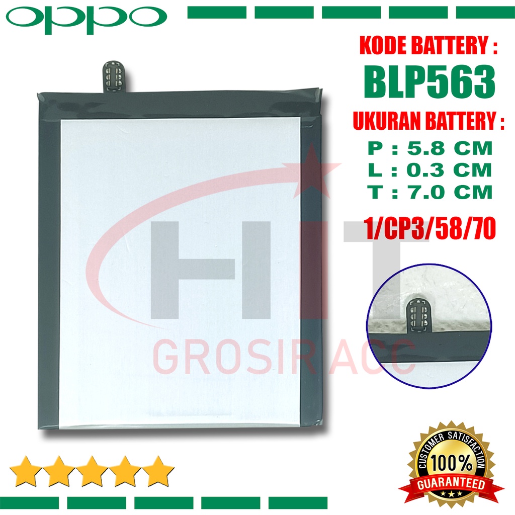 Battery Baterai Oppo Find 5 Mini / R827 - BLP563 Original