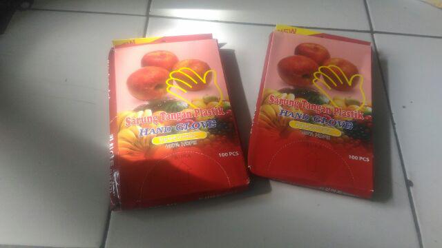 Sarung Tangan Plastik / Sarung Tangan Dapur / Sarung Tangan Masak Glove 1 Box Isi 100 Pc Berkualitas