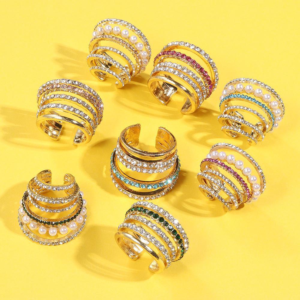 Wonder 1PC Anting Manset Mutiara Fashion Hadiah Perhiasan Pesta Tanpa Tindik Berbentuk C