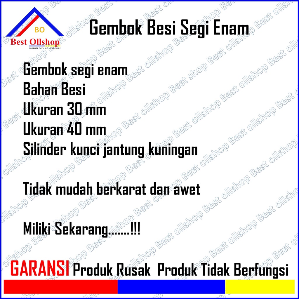 Gembok Kunci Pintu Pagar Rumah Padlock Cakram Sepeda Anti Maling Tas Koper Kecil Mini Segi Enam Jantung Kuningan