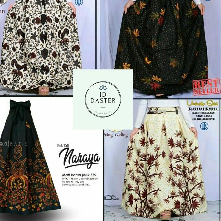 Model Baru.. Rok Batik Murah Panjang Payung Wanita Katun Unggul Jaya