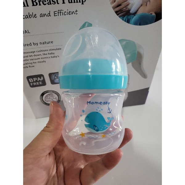 Botol Susu Natural Wide Neck Momeasy 125ml Motif Cocok dengan Nipple Avent Natural Limited Edition