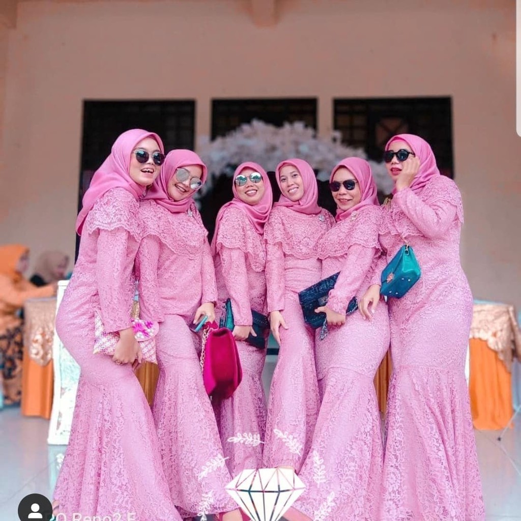 SMARTDN gamis duyung novi dusty baju muslim pesta dress maxi mermaid now at