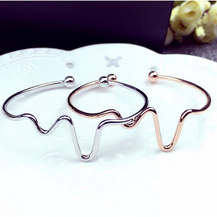 925 Perak gelang untuk wanita Perhiasan Fashion kepribadian sederhana SZ064