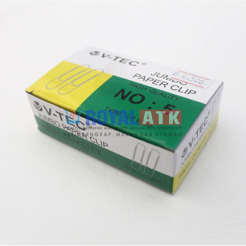 

PAPER CLIP JUMBO NO 5 VT 6050 V-TEC 8991948360504