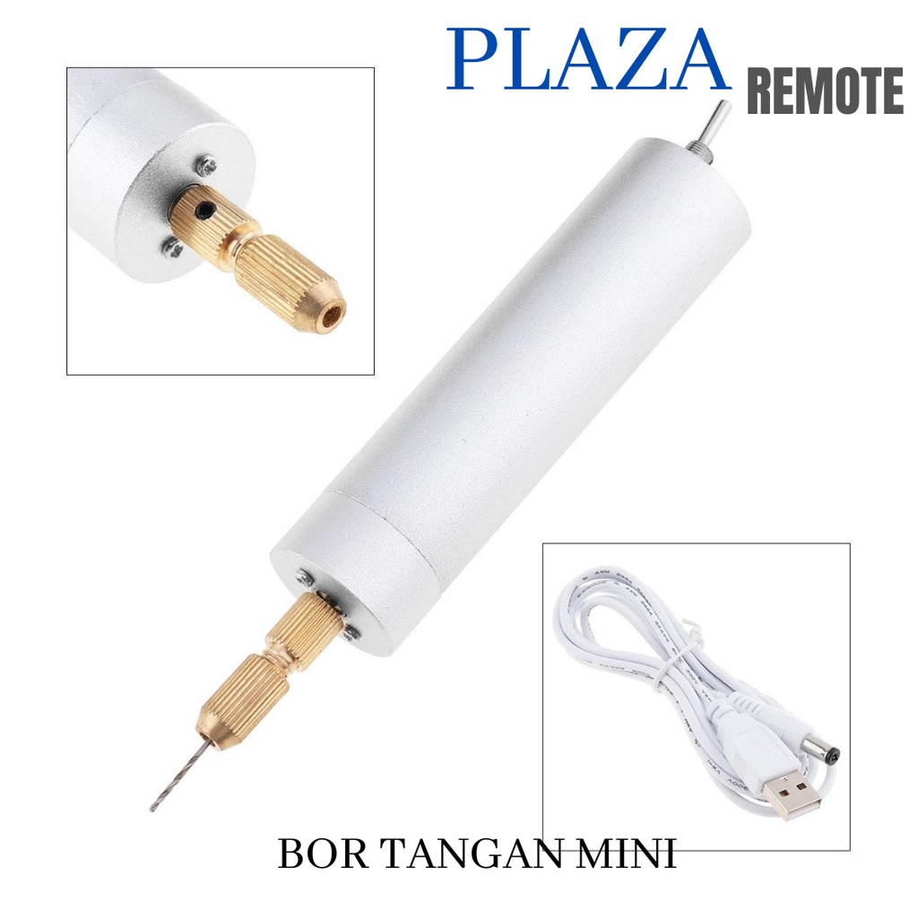 Bor Tangan Mini GRINDER Micro Elektrik PORTABLE DC 5V Bahan Aluminium