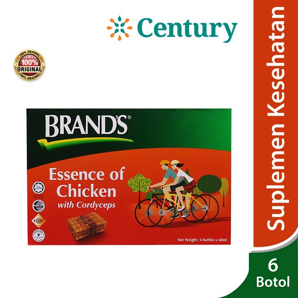 

Brand's Essence of Chicken with Cordyceps 6x70gr/Sari Pati Ayam/Daya Tahan Tubuh/Tambah Tenaga